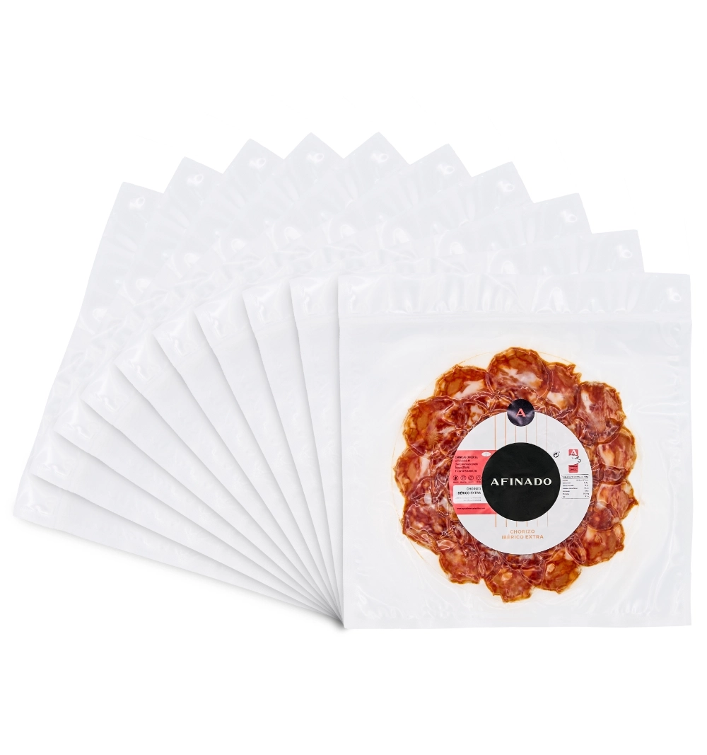 PACK 10 SOBRES CHORIZO IBÉRICO EXTRA (100g) PACK 10 SOBRES CHORIZO IBÉRICO EXTRA (100g)