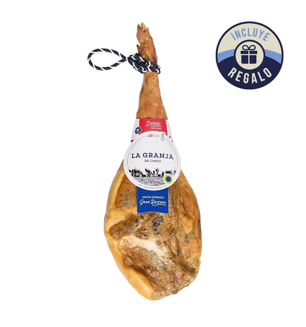JAMÓN SERRANO DUROC GRAN RESERVA LA GRANJA DE CHICO (7.5 - 8kg) JAMÓN SERRANO DUROC GRAN RESERVA LA GRANJA DE CHICO (7.5 - 8kg)