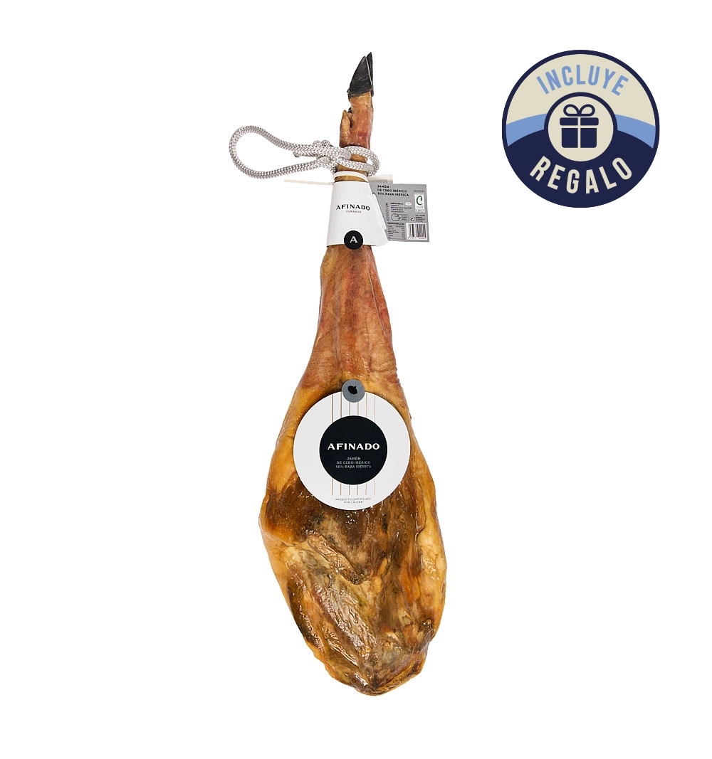JAMÓN DE CEBO IBÉRICO 50% RAZA IBÉRICA (8 - 8.5kg) JAMÓN DE CEBO IBÉRICO 50% RAZA IBÉRICA (8 - 8.5kg)