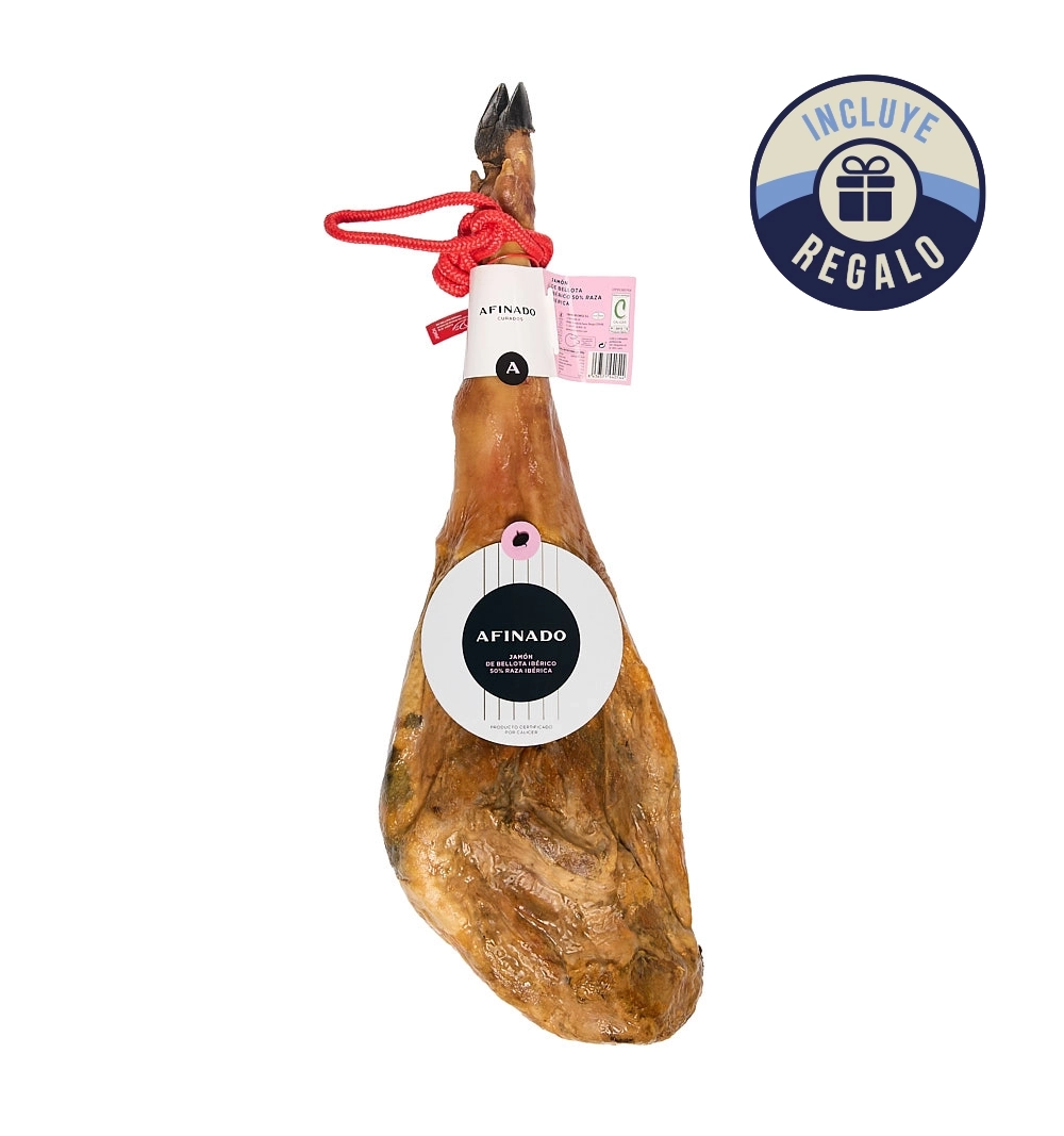 JAMÓN DE BELLOTA IBÉRICO 50% RAZA IBÉRICA (8 - 8.5kg) JAMÓN DE BELLOTA IBÉRICO 50% RAZA IBÉRICA (8 - 8.5kg)